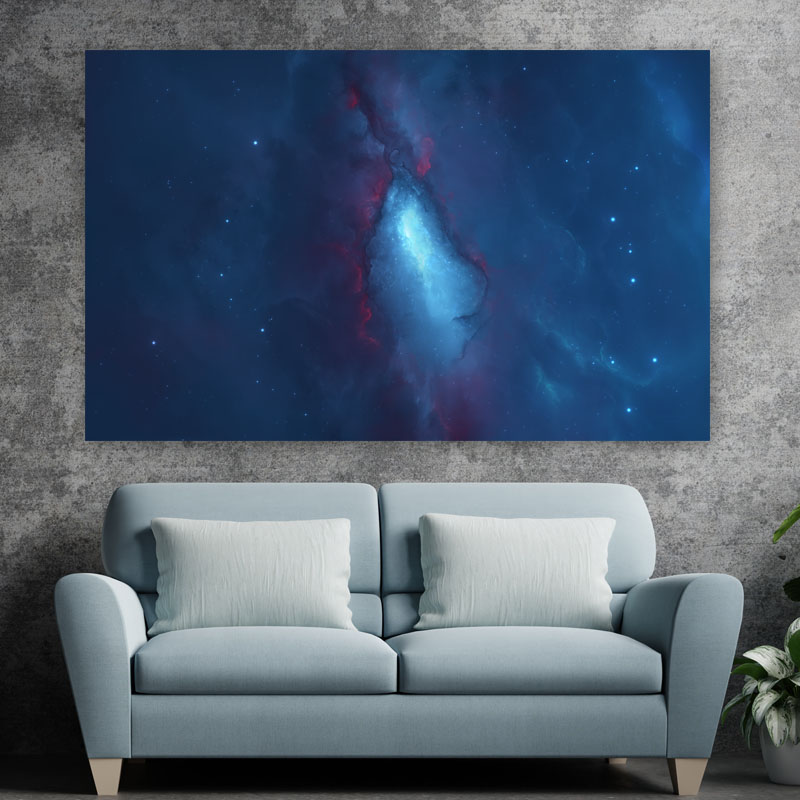 Πίνακας σε καμβά Μπλε Γαλαξίας 2